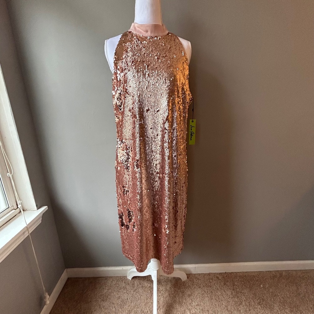 Sam Edelman Rose Gold Sequin Mini Dress